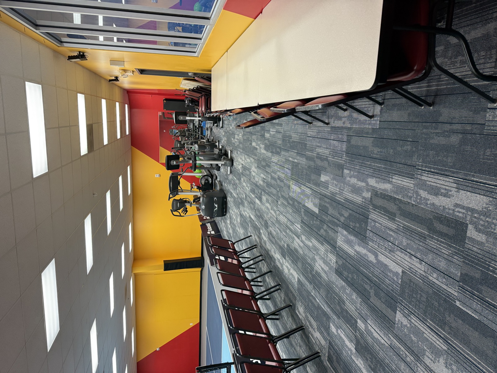 Indoor pickleball facility modular carpet — second view